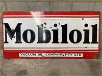 Original Mobiloil Vacuum oil Co enamel sign
