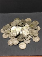 80 Jefferson war nickels  1 money