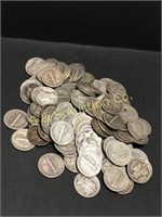 128- Mercury dimes   1 money