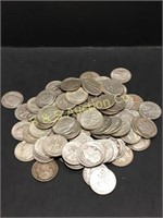 100 Roosevelt dimes   all pre 1965