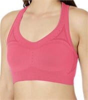 New fruit of the loom hot pink padded sports bra