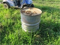 Vintage 55 Gallon Metal Barrel (Lesh Oil Co)