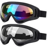 Kids Polycarbonate Ski Goggles, 3 Pcs