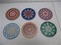 Mosaic Pattern Coasters x6