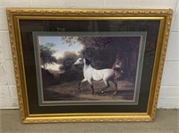 Giclee Horse Print in Gilt Wood Frame