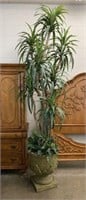 8 ft. Tree with Ferns Greenery in Planter