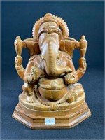 Wooden Carved Statue of Hindu God