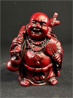 Fat Red Buddah Figure