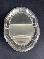 Chippendale Silver Plate Oval Tray
