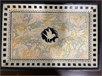 Wooden Tray W/ Birds & Animal Depictions
