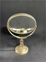 Metal Round Mirror on Stand