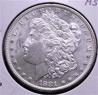 1881 S MORGAN DOLLAR CHOICE BU