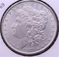 1881 MORGAN DOLLAR AU