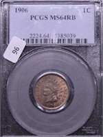 1906 PCGS MS64RB INDIAN HEAD CENT