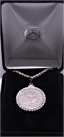 STERLING SILVER COIN NECKLACE