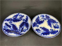 2 Early Flow Blue Plates