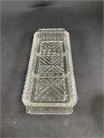 Crystal Glass Relish Tray