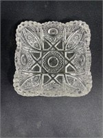 Pressed Crystal Glass Candy Dish