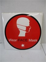 Face Mask Required Signs, 15 Pcs