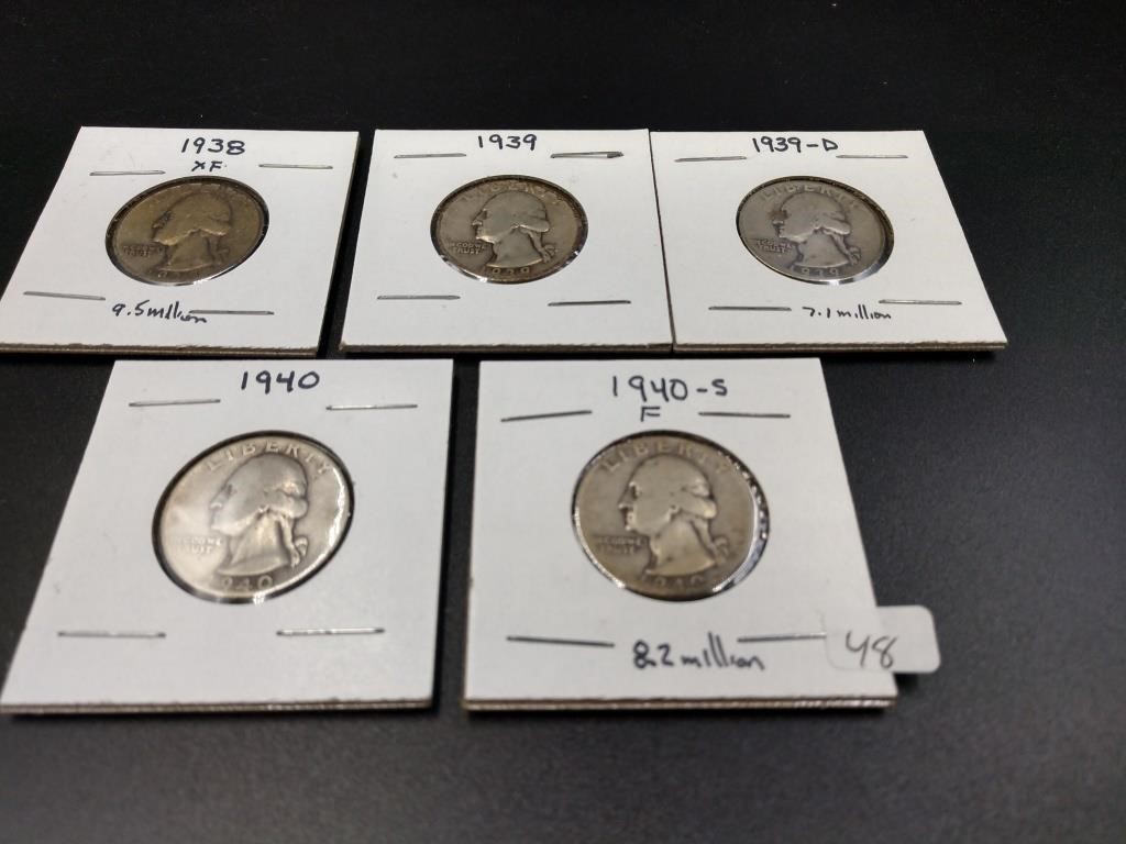 Coins, Silver & Costume Jewelry Auction