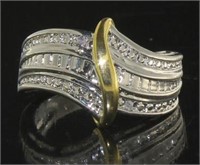 Diamond Accent Two Tone Dinner Ring