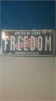 Freedom United We Stand remembering 911 license