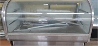 6'6" Stainless Steel Glass Front Display Case