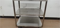 3-Tier Stainless Steel Rolling Appliance Cart