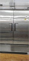 True Stainless Steel Double Door Freezer