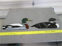2 Stained Glass Ducks