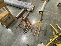 4 rollers – 3 with stands