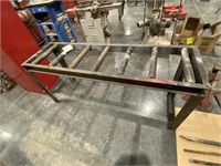Metal Table with Rollers