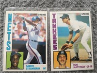 DON MATTINGLY AND DARYL STRAWBERRY OPC ROOKIES