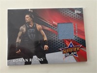 ROMAN REIGNS WWE SUMMERSLAM RELIC CARD 218/299