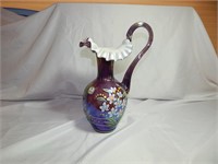 Beautiful Fenton 90 Year Commemorative Ewer Vase