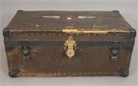 Antique Tophams 1916 U.S. Army Travel Trunk