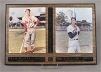 Players of the Decade Signed - Musial & Williams