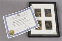 Willie Mays Autographed Etched Bronze Plaque