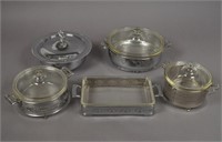 Shelton - Ware Pyrex Serving Dishes - Tray - Bowls