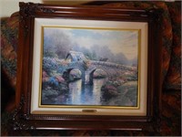 Thomas Kinkade Framed Print Blossom Bridge