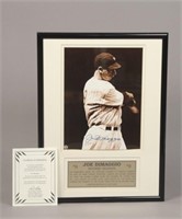 Autographed Joe DiMaggio with Rookie Jersey Photo