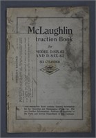 Antique McLaughlin Car Manual - Model D-Six 62 &63
