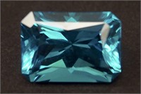 5.75 CT Paraiba Ice Emerald Cut Loose Gemstone