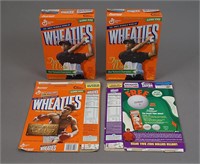 4 Vintage Wheaties Cereal Athlete Boxes