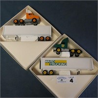 2 Winross Trucks - Yellow & Ward