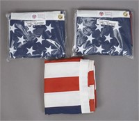 3 American Flags - 2 New in the Package