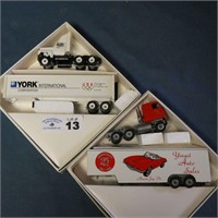 2 Winross Trucks - Yingst Auto & York Intern'l