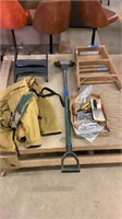 Ladder, step stool, tools, roof shovel