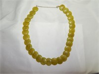 Vintage Jade or Jadeite Disc Necklace