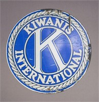 Kiwanis International Metal Sign